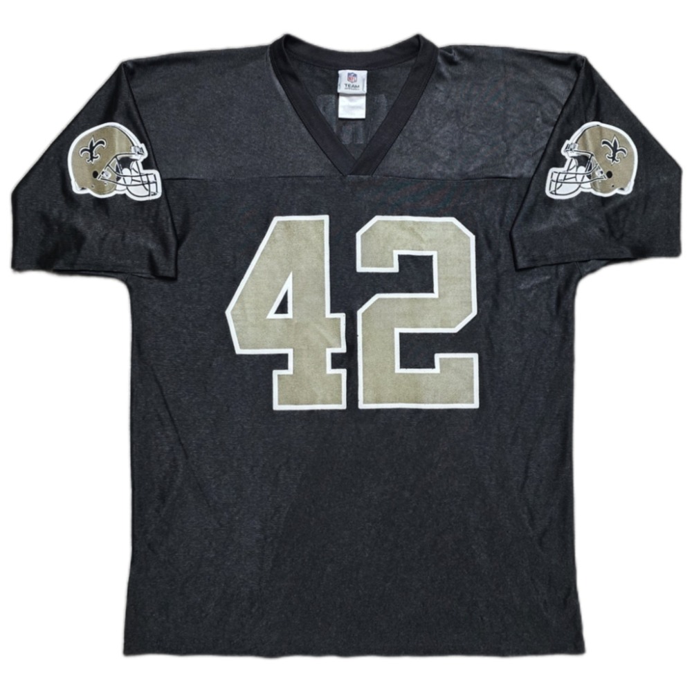 VTG NFL Team Apparel New Orleans Saints Sharper #42 Football Jersey Sz L Black